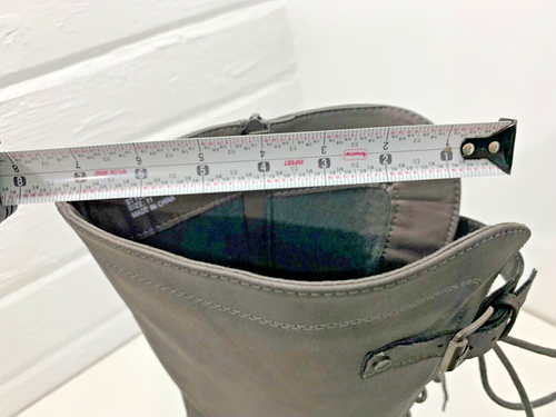 GLOBAL WIN Women's Gray tall Boots zippered lace-back size 11  SAVE!! - Picture 13 of 13