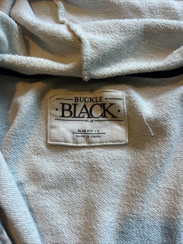 Buckle Black Sweatshirt Herren Large Zip Up Kapuzenpullover Exclusive - Bild 7 von 9