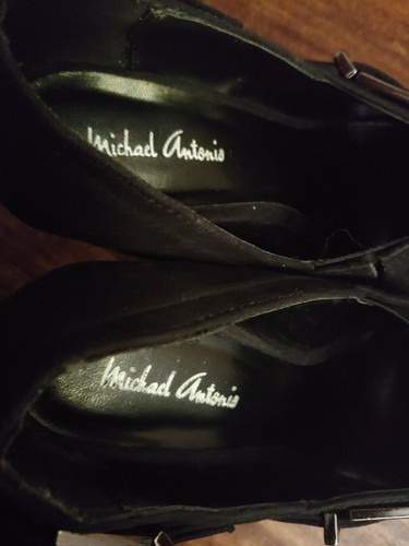Michael Antonio Black Platform PeepToe With Buckle Accents, Women's Size 7, LS15 - Picture 6 of 11