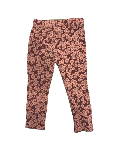 Huxbaby Dusty Plum Flower Bear Leggings Size 18M NWT - Picture 2 of 2