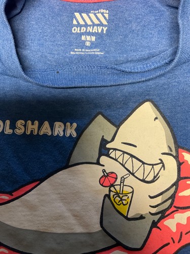 Old Navy youth blue "Pool Shark" graphic novelty t-shirt. Size medium (8) - Picture 2 of 5