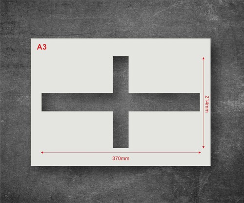 Reusable England Flag Stencil, British Flag Stencil, Home Decor, Arts & Crafts. - Picture 7 of 8