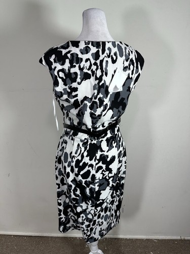 Nine West Women’s Black White Colored Sheath Dress Size 8 - Picture 2 of 6