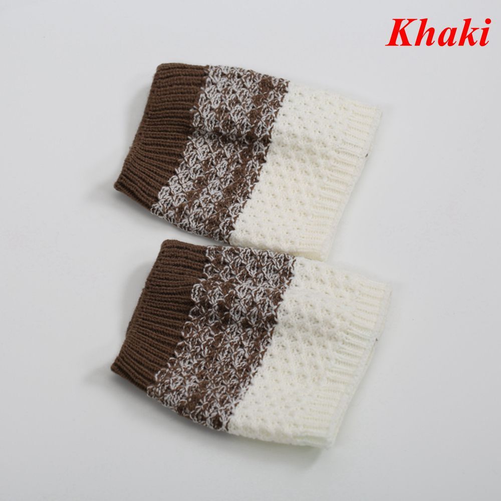 Fashion Thick Winter Warm Boot Cuffs Socks Crochet Knitted Leggings Leg Warmers - Picture 18 of 19