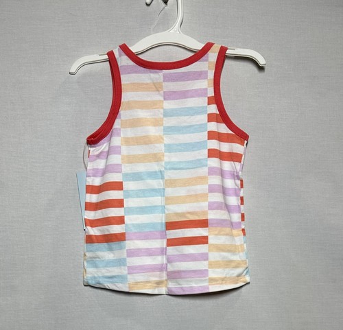 Cat & Jack Toddler Girls' Striped Front Pocket Tank - 3T - Picture 2 of 2