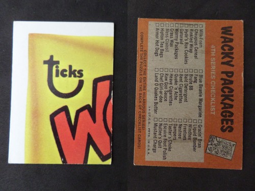 Pegatinas Wacky Packages 1973 cuarta serie 4 completa tu conjunto que elijas - Imagen 26 de 40