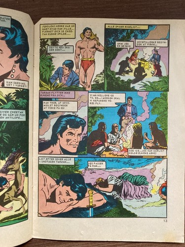 Bundle of 8 Danish Tarzan Comic Books from the 1970s - Used Condition ! - Picture 11 of 13