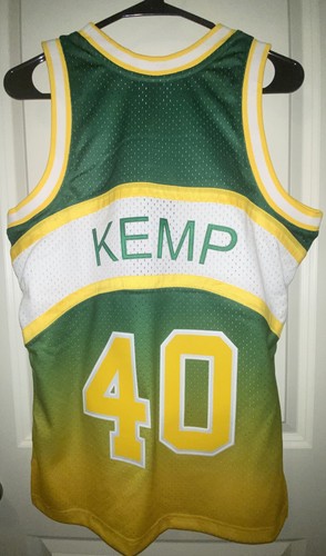 Mitchell & Ness NBA Seattle Sonics Shawn Kemp 1994 HWC Swingman Jersey Med. NWT - Picture 2 of 11
