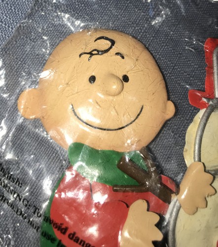 Vintage Peanuts Christbaumschmuck 4" Charlie Brown & Schneemann von Kurt Adler - Bild 4 von 8