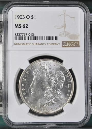 1903 O Morgan Silver Dollar $1 NGC MS62 8337717-013