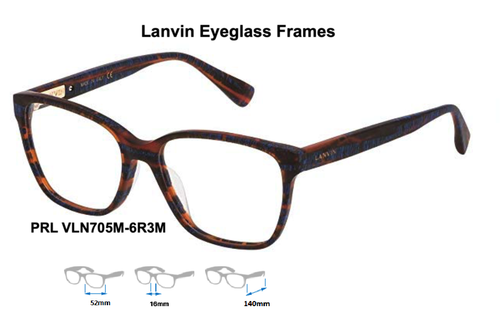 Lanvin VLN705M Eyeglass Frames (Multiple Colors) Size 52mm 100% Authentic & New - Picture 4 of 7