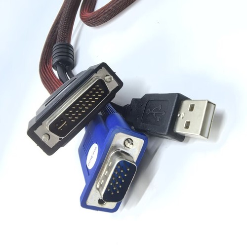 DVI M1-DA 30+5 broches à 15 broches VGA + câble de projecteur USB 1,8 M - Photo 2/4