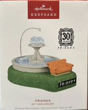 2024 Hallmark Keepsake Magic Ornament Friends 30th Anniversary Couch Fountain