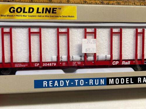 Walthers 932-3164 HO Scale Canadian Pacific Pulpwood Flat Car #304879 MIB NOS - Picture 3 of 5