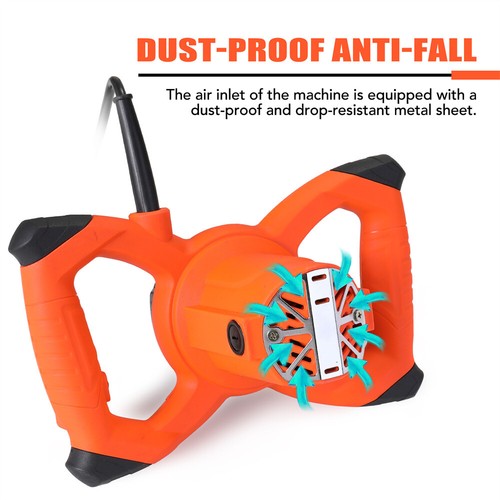 Portable Electric Concrete Cement Mixer Machine Drywall Mortar Handheld 6 Speed - Bild 3 von 7