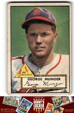 1952 Topps George Munger 115 St. Louis Cardinals