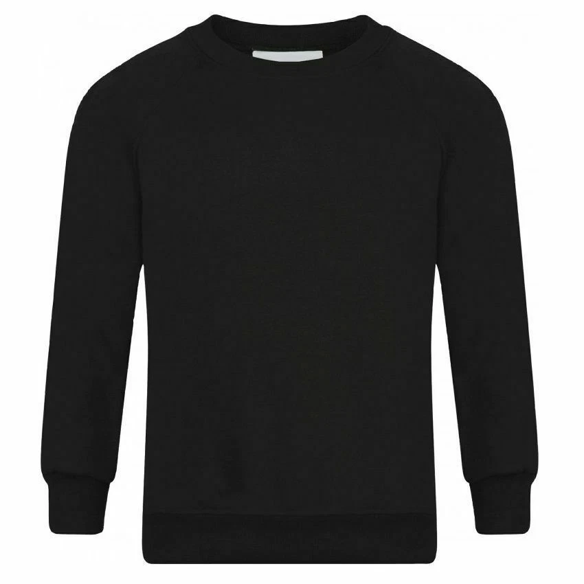New Boys Girls Jumper Sweatshirt Crew Round Neck School Uniform