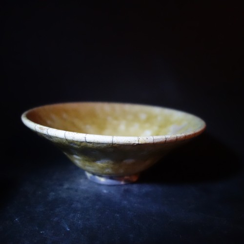 Chawan de leña Raku de primera clase con grandes efectos de vidrio - Imagen 5 de 15