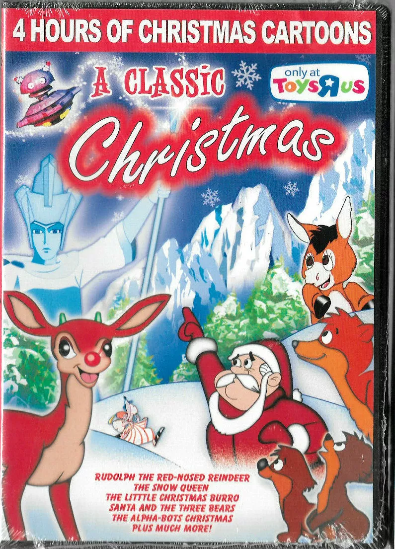 A CLASSIC CHRISTMAS DVD Cartoons Toys R Us The Snow Queen Rudolph NEW SEALED