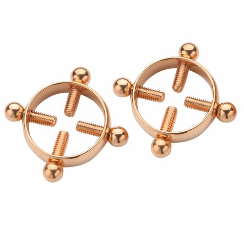 1 Pair Adjustable Nipple Shields Rings Circle Clamps Faux Jewelry Screw Clip New - Picture 44 of 48