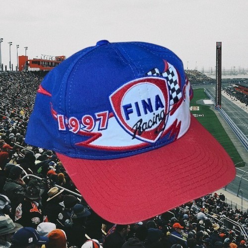 Cappello Vintage Fina Racing Champion Randy LaJoie Regolabile Snapback NASCAR 1997 - Foto 1 di 9