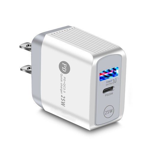 Chargeur 25W PD + QC 3.0 USB Charge Rapide iPhone 13 12 11 Pro Max Samsung LG - Photo 14 sur 21