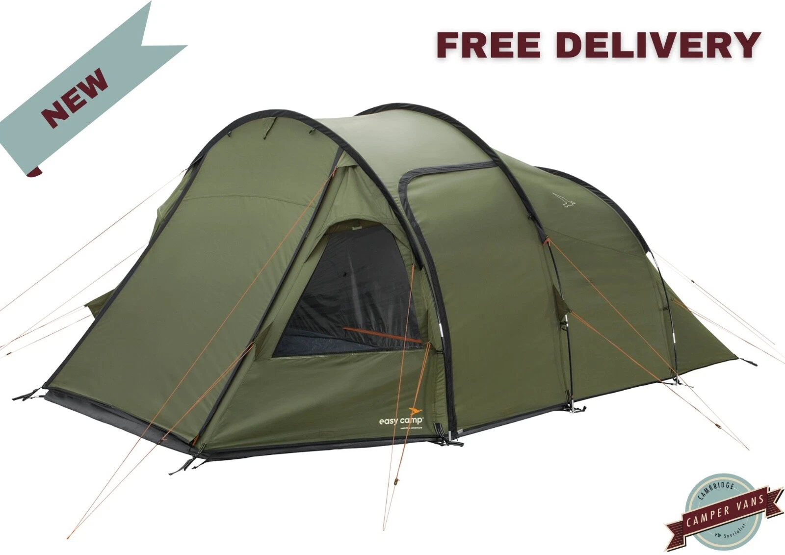 Easy Camp Hidra 5 Tent - 5 Person Poled tent, 1.8m standing height *Great Price*