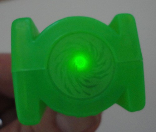 McDonalds Happy Meal Spielzeug GREEN LANTERN Power Ring 2012