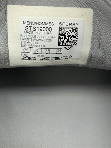 Sperry Gold Cup Kittale 1-Eye Grey Nubuck Boat Deck Shoe Mens 9.5 - Picture 7 of 8