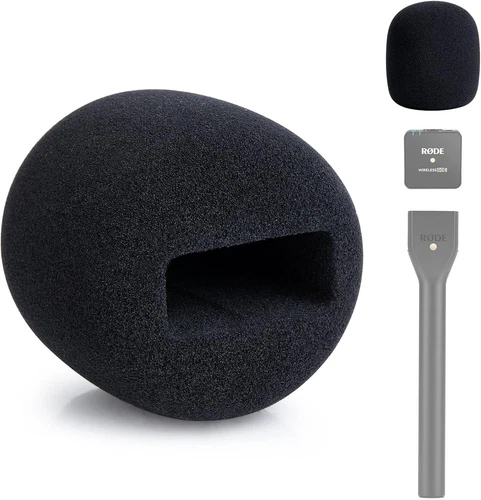 Microphone Cover Foam Compatible with Rode Wireless Go/GO II/PRO Suitable