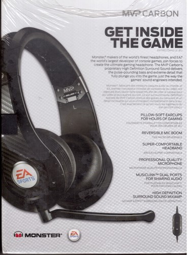 MVP Monster Carbon Ultra-High Definition Gaming Headset NEW - Picture 2 of 2