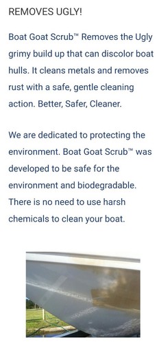 Boat Goat Scrub Hull Cleaner 32 oz. Removes Stains & Scum Lines on Boat Hulls 🐐 - Picture 7 of 8