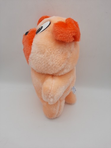 B J Toys Plush Bear 9" Carnival Game Prize Vintage Orange - Picture 3 of 11