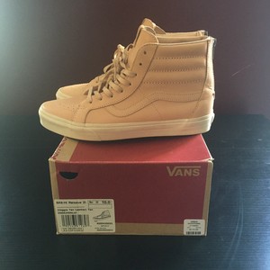 Vans Sk8 HI Reedición Cremallera Veggie tan Piel Marrón Skate ... ضفدع Vans Sk8 HI Reedición Cremallera Veggie tan Piel Marrón Skate ... ضفدع