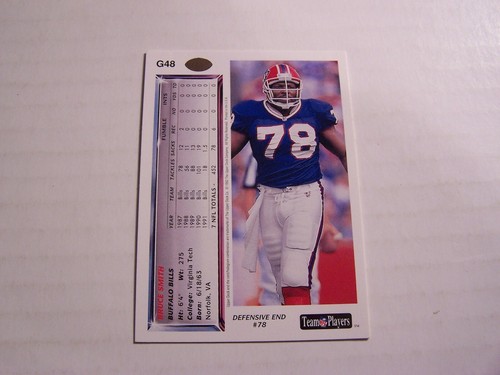 Tarjeta de mazo superior de Bruce Smith #G48 - Imagen 2 de 2