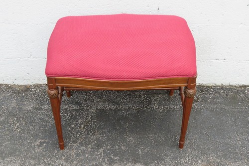 Early 1900s Vanity Stool Bench Ottoman 5236 - Picture 2 of 7