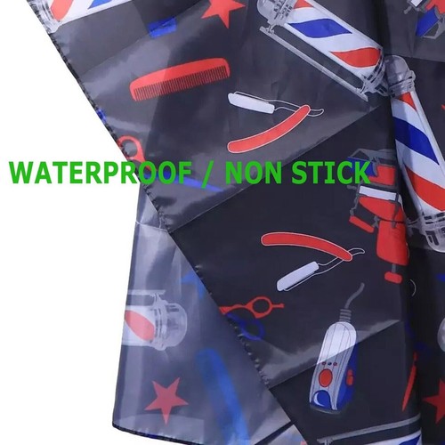 Hair Cutting Cape Large Salon Hairdressing Hairdresser Gown Barber Cloth Black - Picture 4 of 7