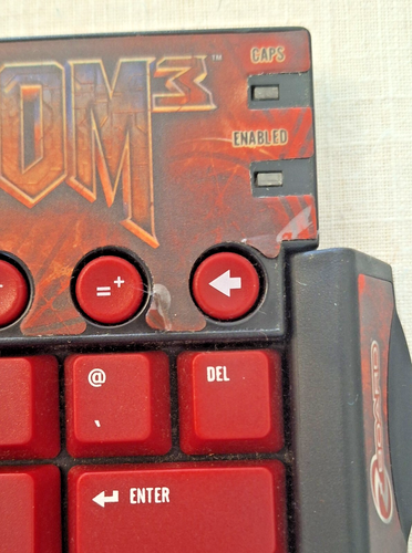 Doom 3 Zboard Klawiatura Nakładki Klucze Id Software - Nigdy nie było używane - Czytaj - FP! - Zdjęcie 4 z 4