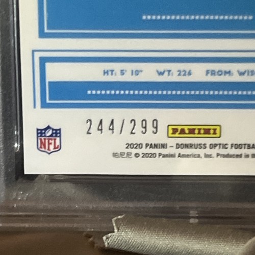 Jonathan Taylor Optic Rated Rookie Aqua Prizm /299! PSA 9 Mint! Wunderschön! 🙏🤘N - Bild 9 von 11