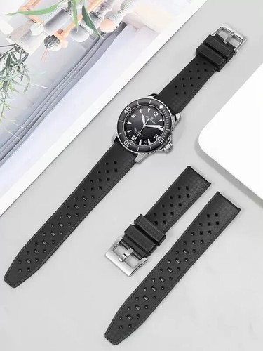 Correa de reloj de silicona premium para Blancpain Fifty Fathoms 5008B correa suave de 20 mm - Imagen 12 de 26