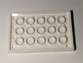 LEGO part 6180 WHITE Plate 4x6 Deadly Rubber Duckies set 76035 Jokerland Piece