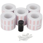 5 Boxes (30,000) White Price Gun Label Refills for Mx 5500 + 5 Ink