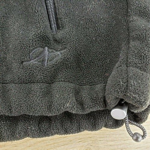 Nordic Track Women's Sz L Black Full Zip Fleece & Nylon Jacket Excellent - Picture 7 of 9