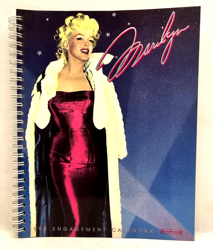 1991 Landmark Marilyn Monroe 1992 Engagement Calendar Vintage - Picture 2 of 5