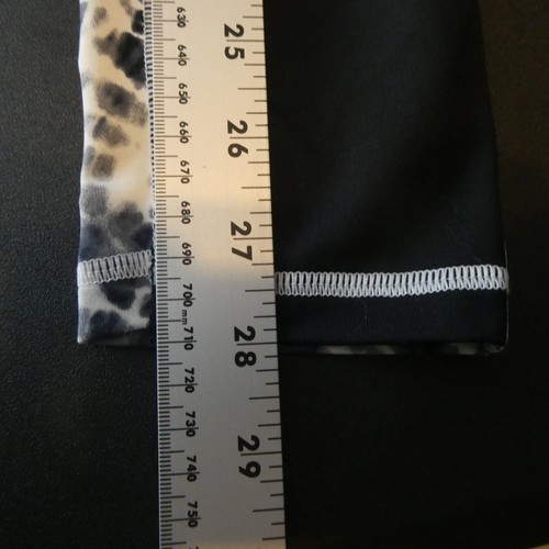 Victoria's Secret VSX Sport Leggings Black White Small 26x28 Tie Dye Knockout - Picture 6 of 10