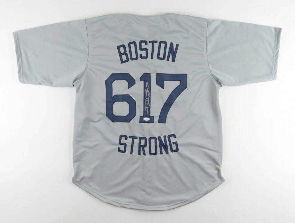 Jonny Gomes Signed Red Sox Boston Strong Jersey (JSA COA) Bean Town –