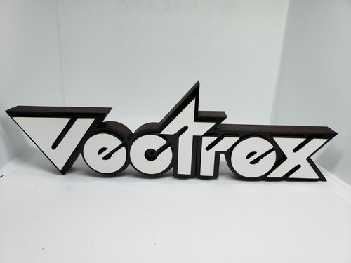 Vectrex Logo Sign perfect for the gameroom (Atari show it off)(sega, nes,snes) - Picture 1 of 8