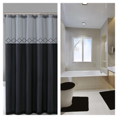 NUOVO SET BAGNO COMPLETO 16 PEZZI DOCCIA/GANCI TAPPETINI BAGNO COPERCHIO MOLTI DISEGNI - Foto 6 di 21