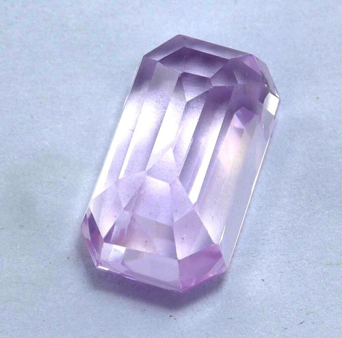 13.10 Ct Natural Certified Pink Morganite from Brazil Emerald Cut Loose Gemstone - Picture 4 of 4