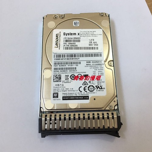 Lenovo 00NA261 00NA262 00NA265 1.2TB 10K SAS 12Gb/s 2.5'' Hard Drive HDD - Picture 4 of 5